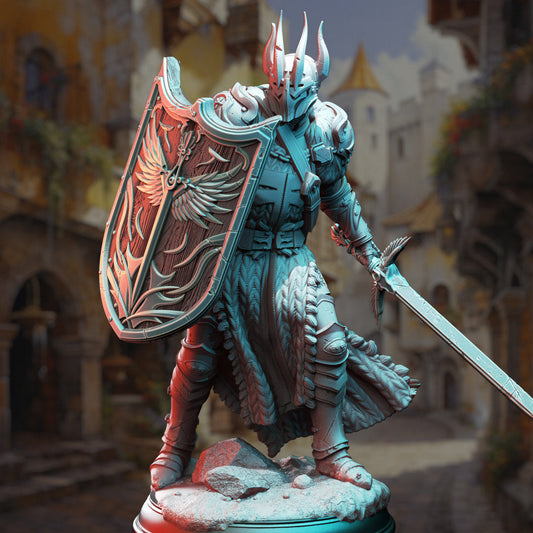 Divine Paladin of Conquest Resin Miniature Figure product image