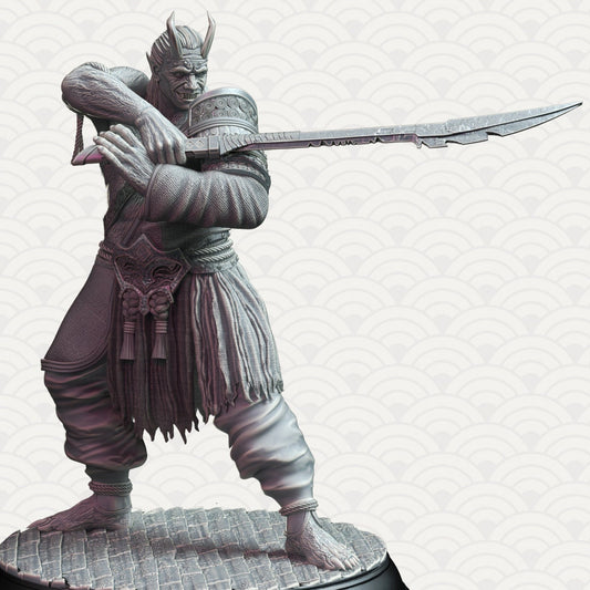 Oni Onslaughters Resin Miniature Figure alternate view 2
