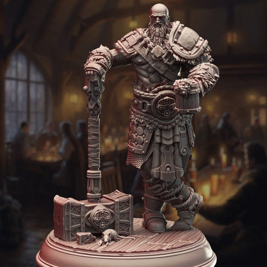 Berserker Barbarian Resin Miniature Figure product image