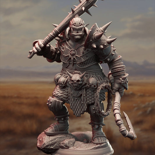 Orc War Captain Resin Miniature Figure product image