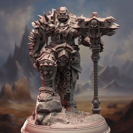 Orc War Chief Resin Miniature Figure product image