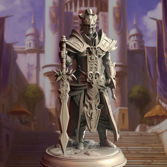 High Elf Warrior King Resin Boss Miniature product image