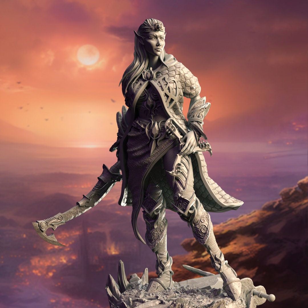 Female High Elf Spellblade Resin Upgrade Parts product image