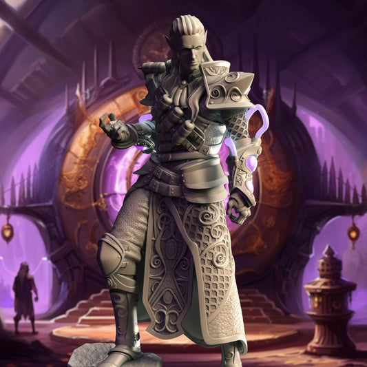 High Elf Artificer Resin Miniature Figure product image