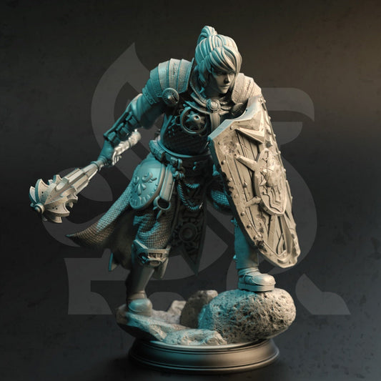 Twin Sun Clerics Resin Miniature Figure alternate view 2