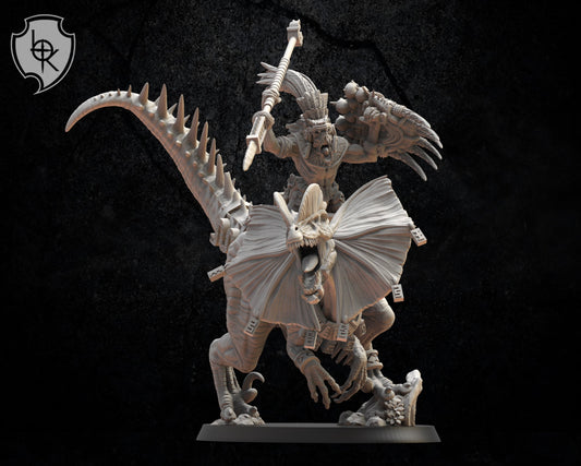 Ezocamtl General on Dilophosarus Resin Boss Miniature product image