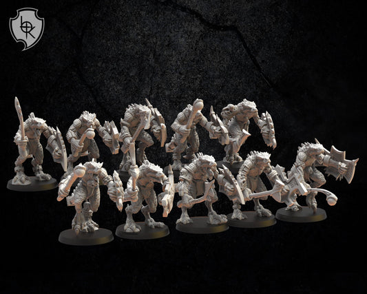 Ezocamtl Warrior Unit x10 Resin Miniatures Set product image