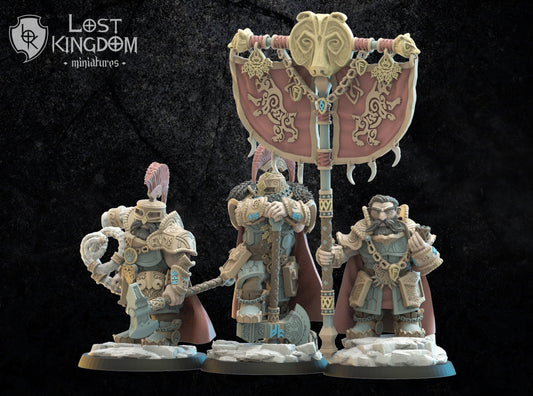 Niavellir Dwarf Command Group Resin Boss Miniature product image