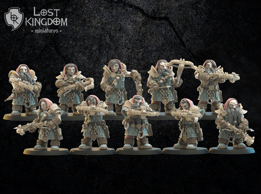 Niavellir Dwarf Riflemen x10 Resin Upgrade Parts alternate view 2