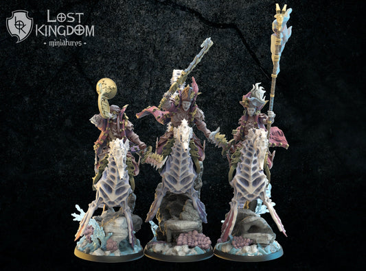 Red Knights Command Group Resin Boss Miniature alternate view 2