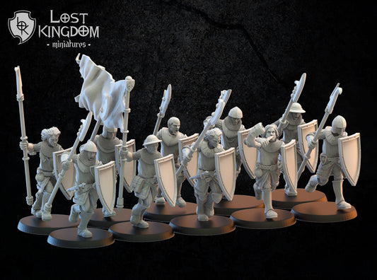Footsoldiers of Mercia x10 Resin Miniatures Set product image