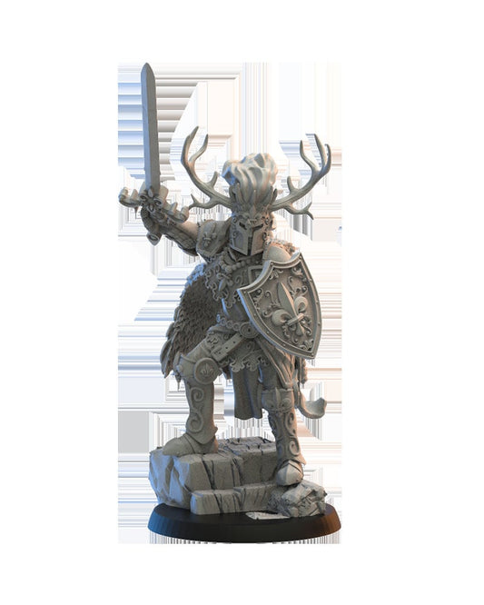 Medraut, the Knight's Shadow Resin Boss Miniature alternate view 2