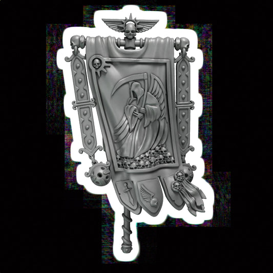 Eternal Pilgrim Banners Resin Miniature Figure alternate view 2