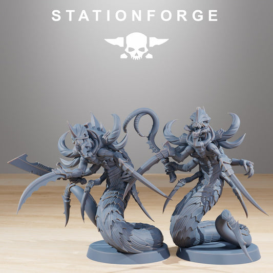 Xenarid Serpents x10 Resin Miniatures Set alternate view 2