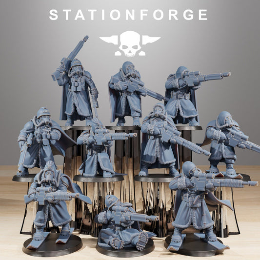 GrimGuard Frostwatch Marksmen Resin Miniature Figure product image