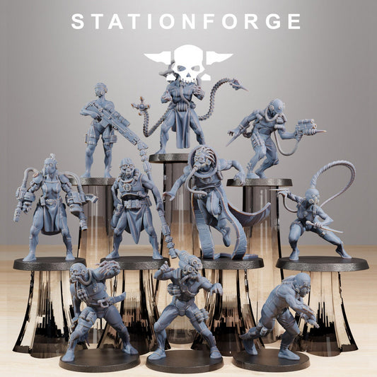 GrimCorp Bounty Hunters x10 Resin Miniatures Set product image