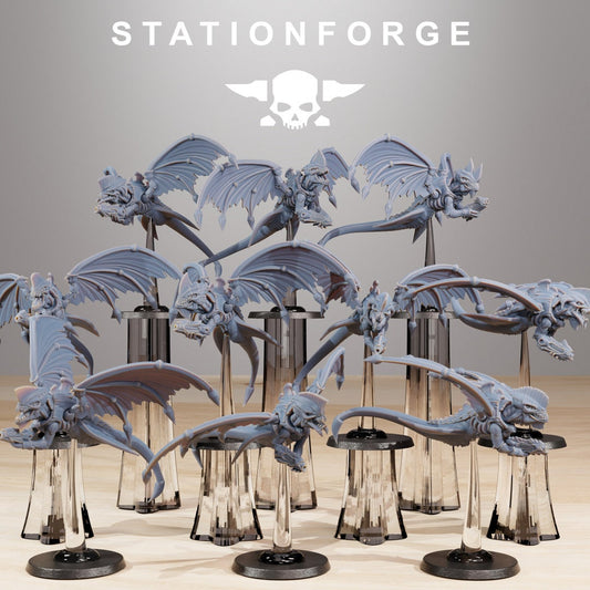 Xenarid Flyers x10 Resin Vehicle Miniatures product image