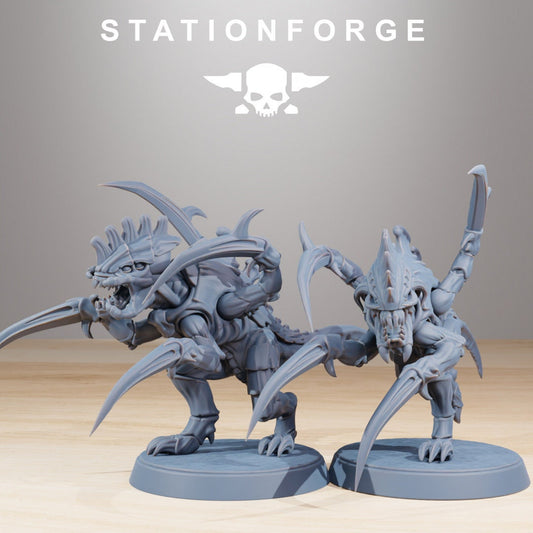 Xenarid Infantry x10 Resin Miniatures Set alternate view 2