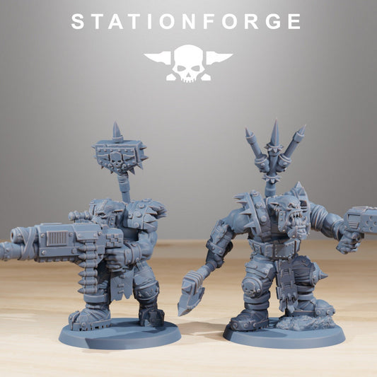 Orkaz Skull Infantry x10 Resin Miniatures Set alternate view 2