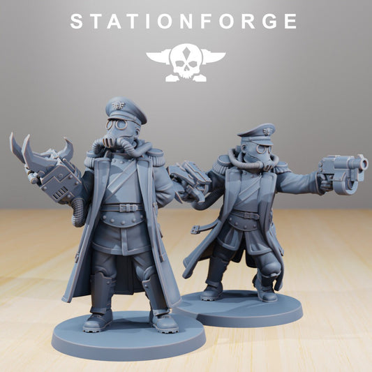 GrimGuard Officers Resin Miniature Figure product image