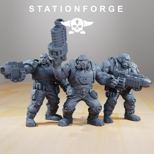 National Guard Guerrillas x3 Resin Miniatures Set product image