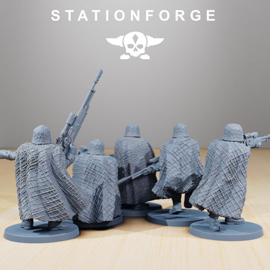 GrimGuard Snipers Resin Miniature Figure alternate view 2
