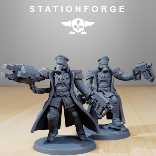 GrimGuard Officer Resin Miniature Figure product image