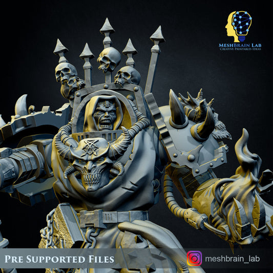 Doom Marine Sorcerer Resin Miniature Figure product image