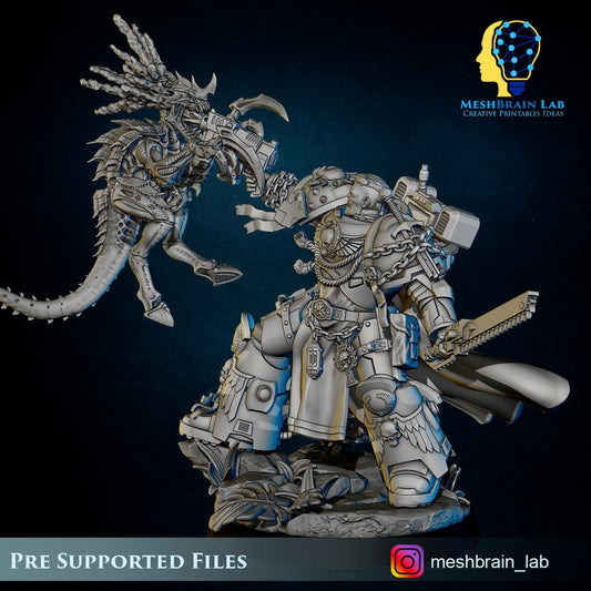 Imperial Marine Vs Swarm Warrior Resin Upgrade Parts alternate view 2