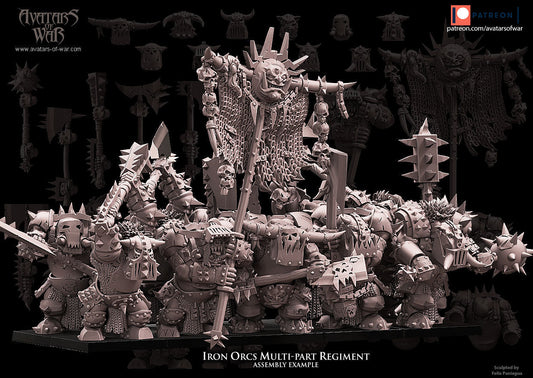 Iron Orc Regiment x8 Resin Miniatures Regiment product image