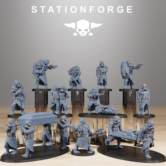 GrimGuard Casualties Resin Miniature Figure product image
