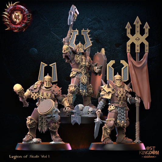 Skull Collectors Command Group Resin Boss Miniature product image