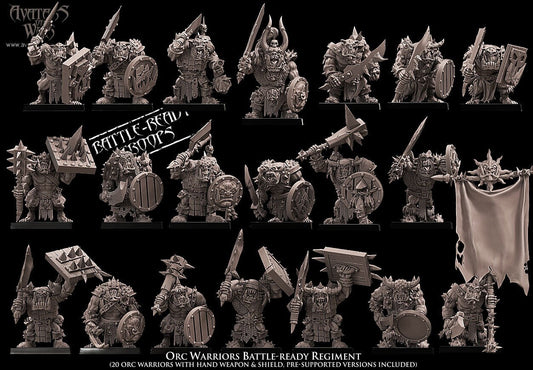 Orc Warriors x20 Resin Miniatures Set product image