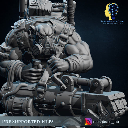 Ork Commando Zappa Resin Miniature Figure product image