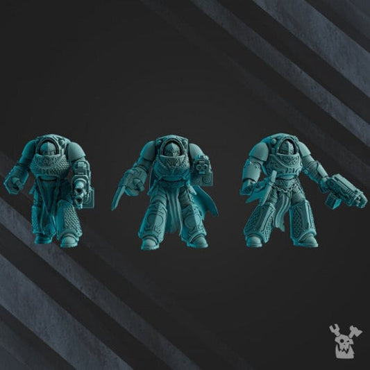 Scylla Legion Heavy Destroyers x5 Resin Upgrade Parts alternate view 2