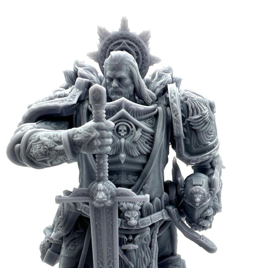 Chivalric Knight Resin Miniature Figure alternate view 2