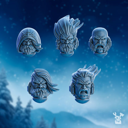 3D Printed Stormbringer Commander Heads x10 by DakkaDakka Miniatures
