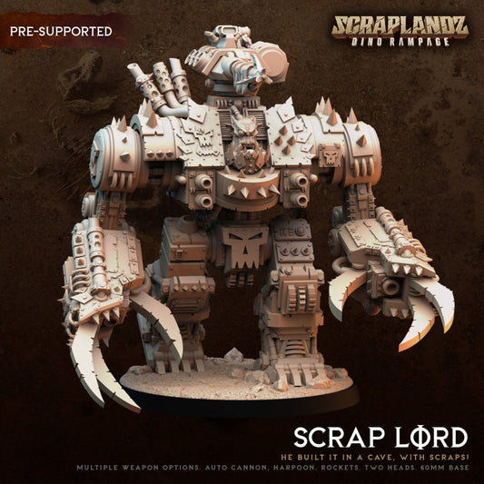 Orc Scraplord Resin Boss Miniature alternate view 2