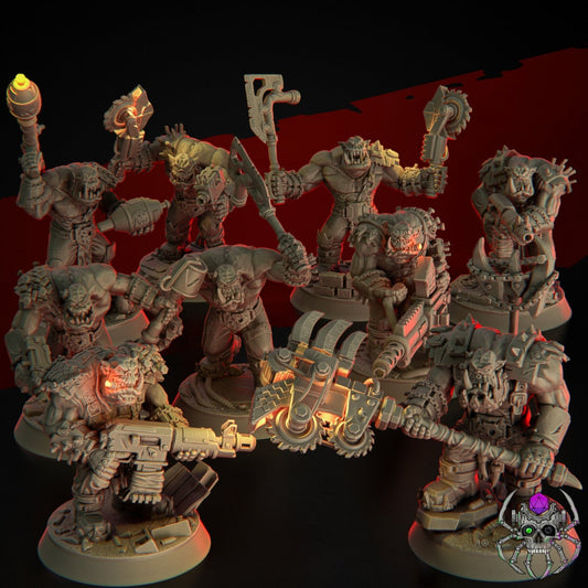Ork Wasteland Marauders x9 Resin Miniatures Set product image
