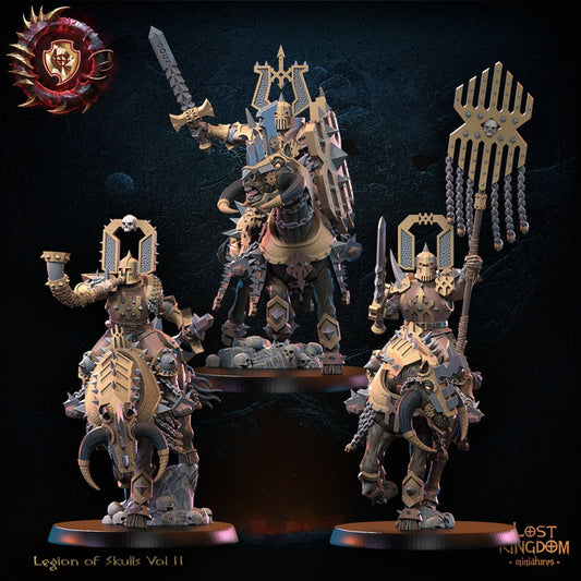 Skull Collector Knights Command Group Resin Boss Miniature product image