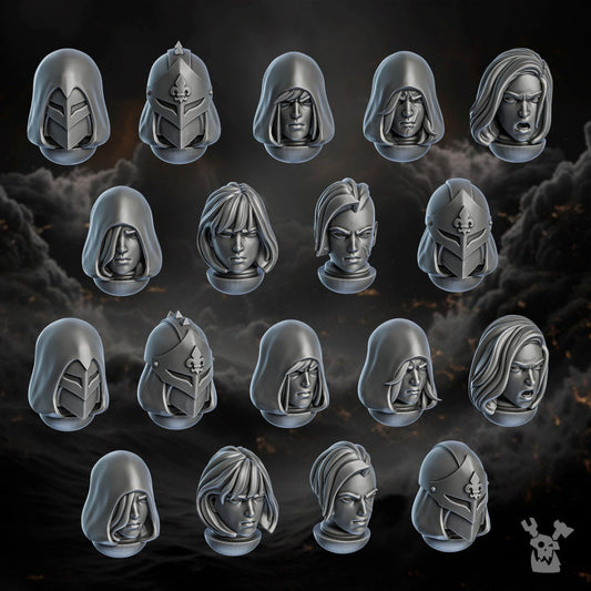 Sisters of Minor Guilt x7 Resin Miniatures Set alternate view 2