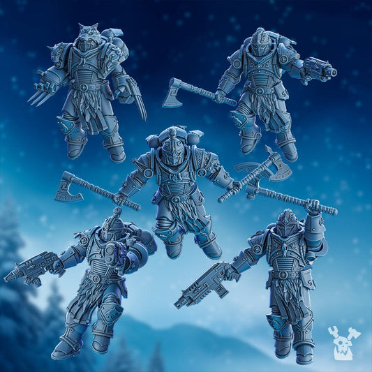 Tempest Wolves Squad x5 Resin Miniatures Set product image