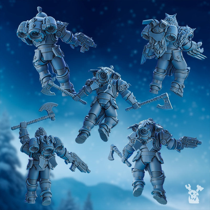 3D Printed Tempest Wolves Squad x5 by DakkaDakka Miniatures