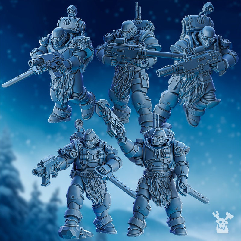 3D Printed Stormbringer Hound Squad x5 by DakkaDakka Miniatures