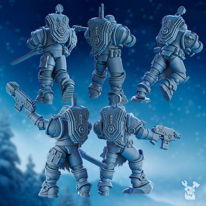 3D Printed Stormbringer Hound Squad x5 by DakkaDakka Miniatures
