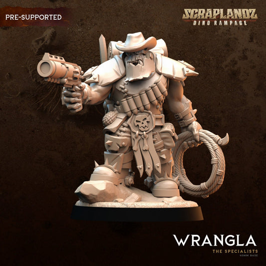 Orc Cowboy Wrangla Resin Miniature Figure product image