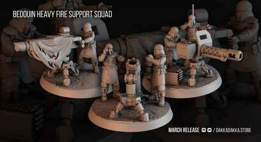 Bedouin Heavy Fire Squad Resin Miniatures Set product image