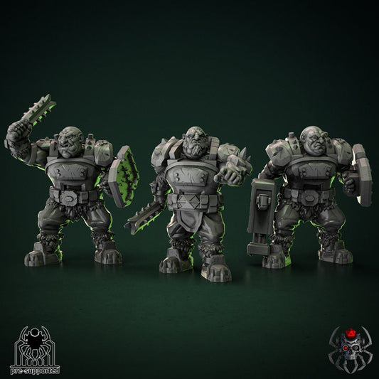 Heavy Ogre Squad Resin Miniatures Set alternate view 2