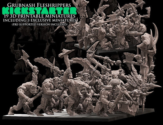 Savage Orc Regiment Resin Miniatures Regiment alternate view 2