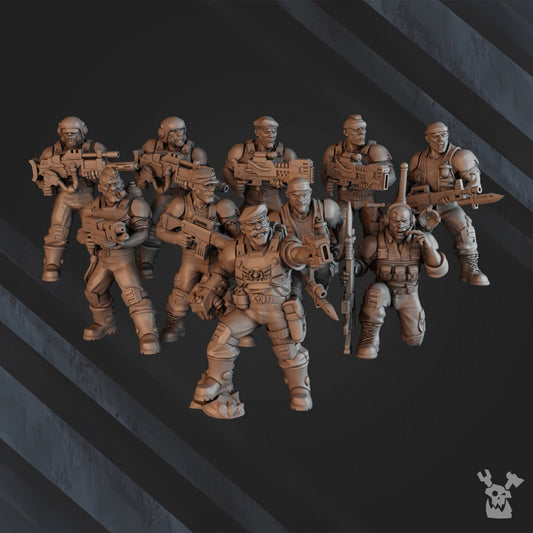 Jungle Commando Squad x10 Resin Miniatures Set product image